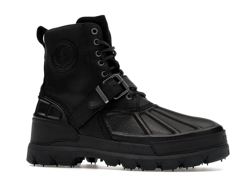 Polo Ralph Lauren Oslo High Oiled Leather Boot Black