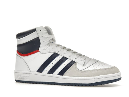adidas Top Ten Hi White Navy Red