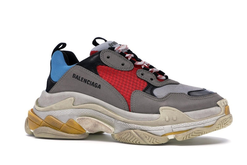 Balenciaga Triple S Grey Red Blue (2018 Reissue)