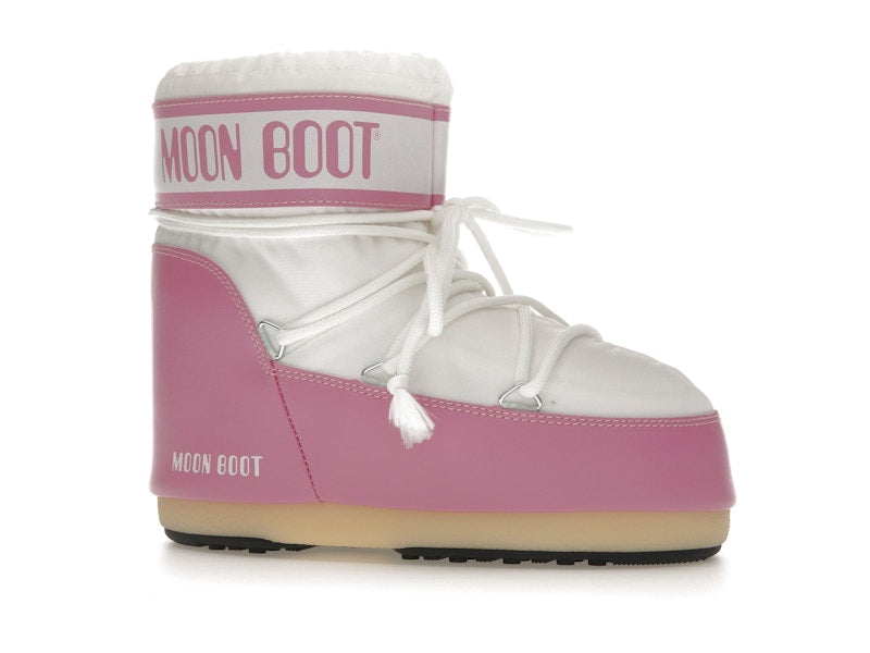 Moon Boot Icon Nylon Low Boot Pink White