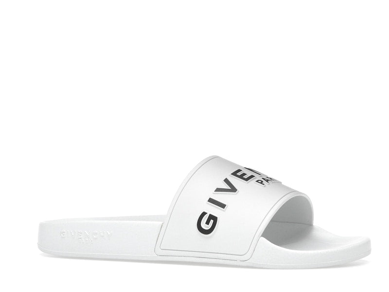 Givenchy Paris Flat Sandals White Black