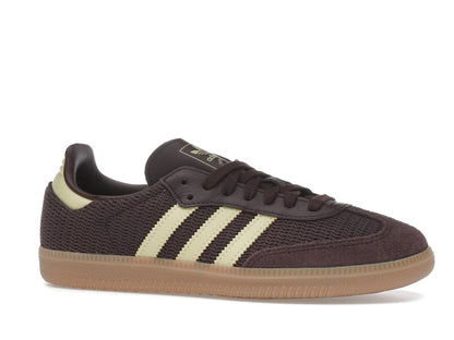 adidas Samba OG Shadow Brown Powder Yellow (Women's)