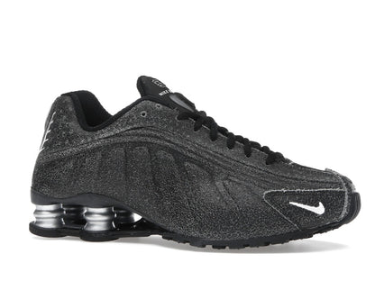 Nike Shox R4 Black Distressed Leather