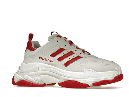 Balenciaga x adidas Triple S White Red