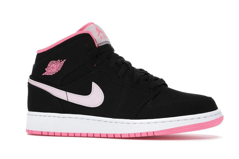 Jordan 1 Mid Black Digital Pink (GS)