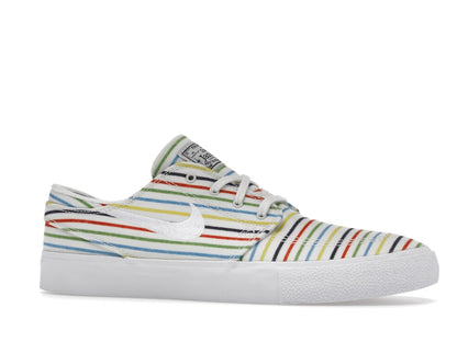Nike SB Zoom Stefan Janoski Canvas Multi-Color Pinstripes