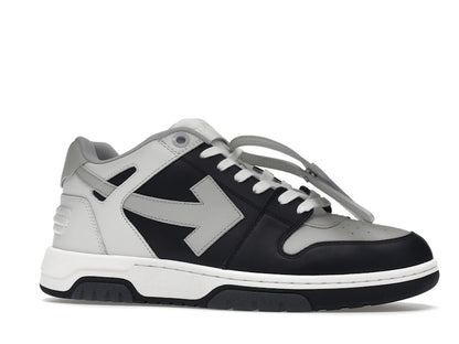 OFF-WHITE Out Of Office OOO Low Tops Light Grey Black