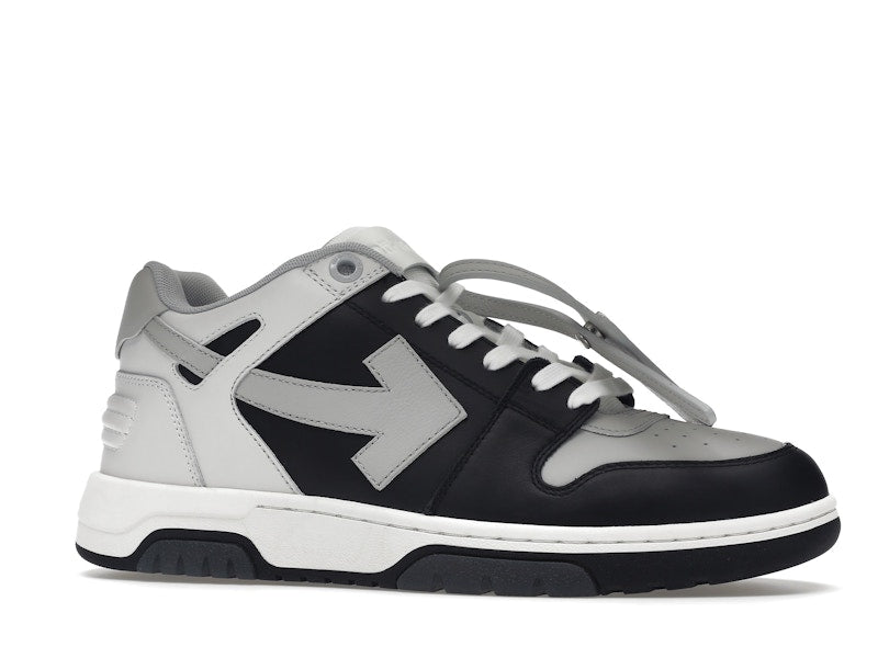 OFF-WHITE Out Of Office OOO Low Tops Light Grey Black