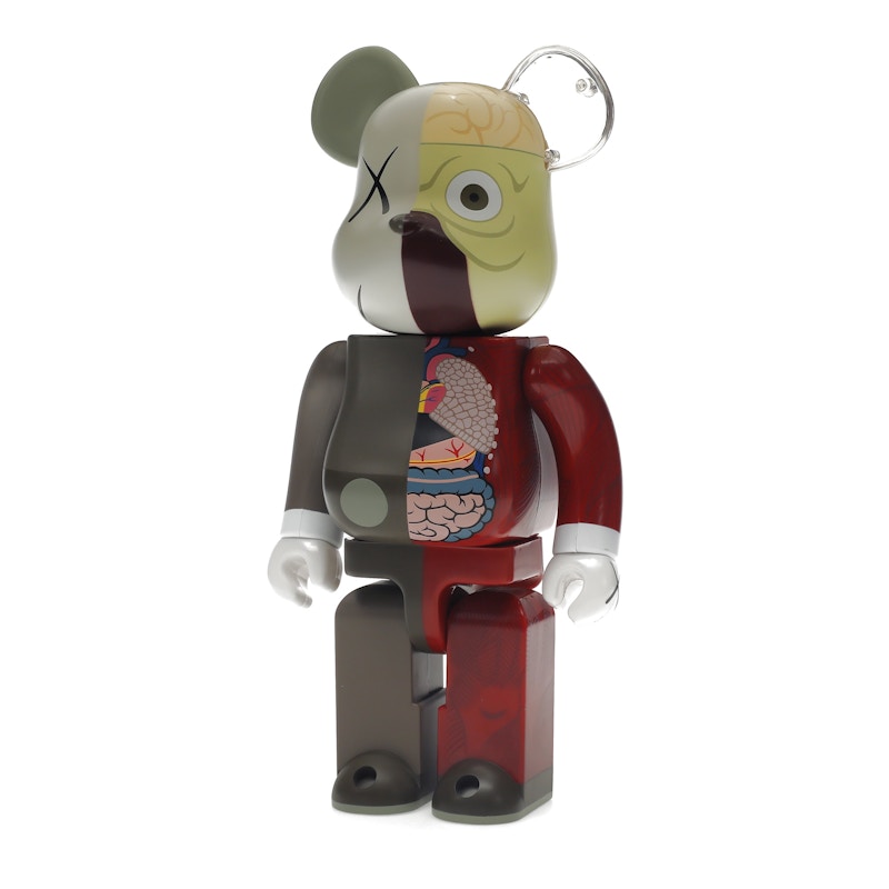KAWS Bearbrick Dissected 400% Brown