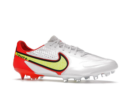 Nike Tiempo Legend 9 Elite FG White Bright Crimson Volt
