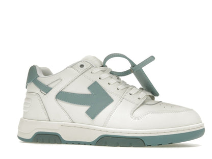 OFF-WHITE Out Of Office OOO Low Tops White Celadon