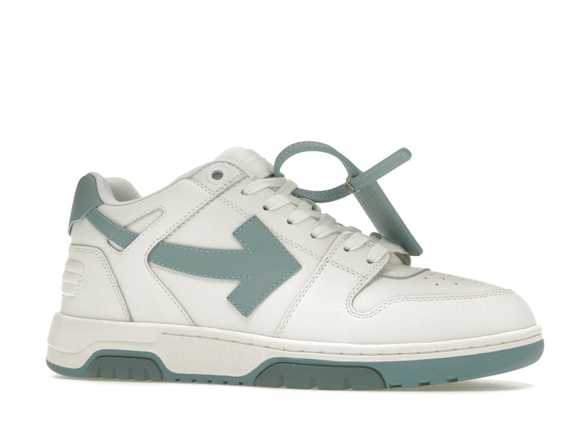 OFF-WHITE Out Of Office OOO Low Tops White Celadon