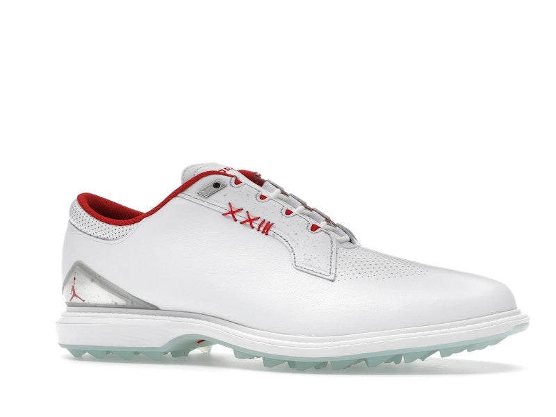 Jordan ADG 5 White Metallic Silver Blue Tint Fire Red (Wide)
