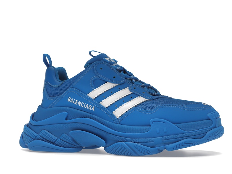 Balenciaga x adidas Triple S Blue White