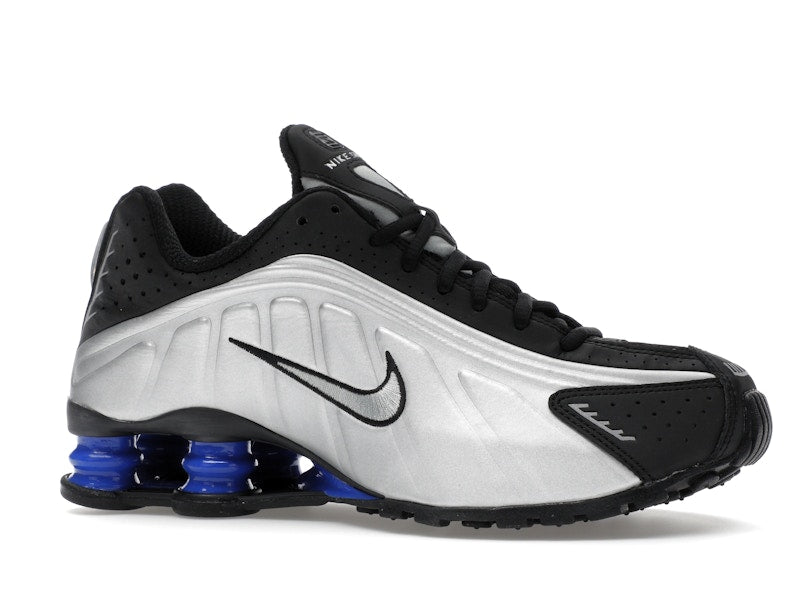 Nike Shox R4 Metallic Silver Black Racer Blue (Women's)
