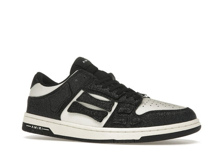 AMIRI Skel Top Low Shimmer Black White