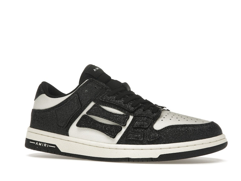 AMIRI Skel Top Low Shimmer Black White