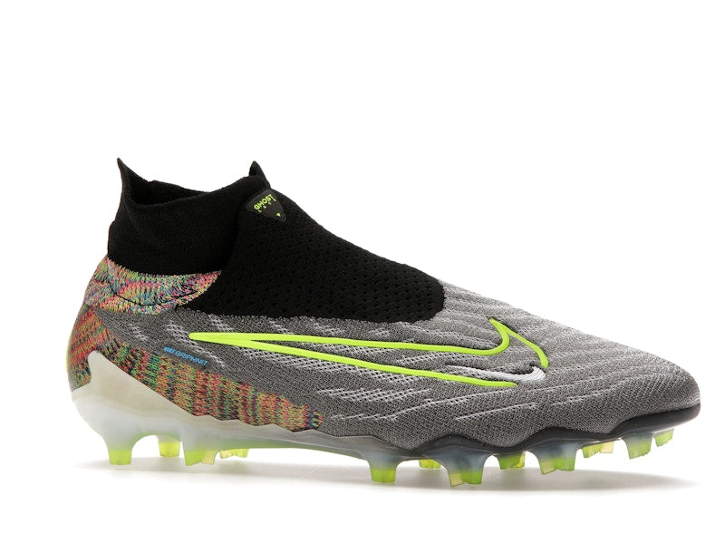 Nike Gripknit Phantom GX Elite Dynamic Fit Fusion FG Black White Blue Glow Volt