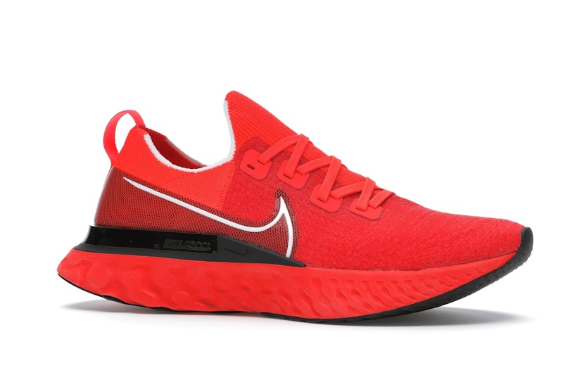 Nike React Infinity Run Flyknit Bright Crimson Black