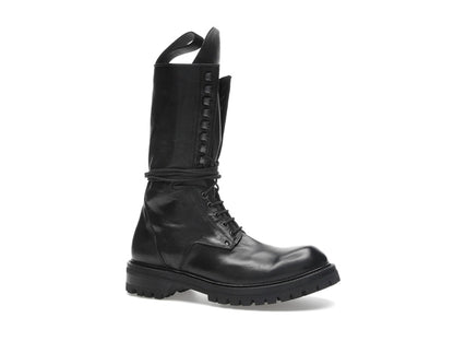 Rick Owens Army Laced Boot Black
