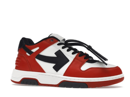 OFF-WHITE Out Of Office OOO Low Tops Black White Red