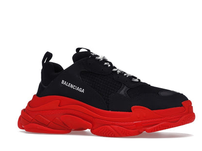 Balenciaga Triple S Black Red Sole