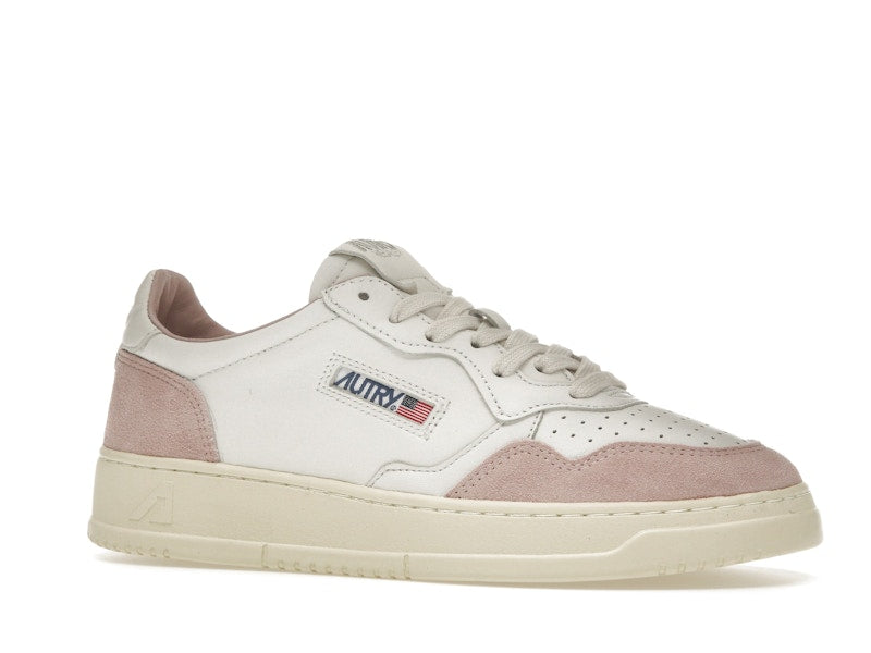Autry Medalist Leather Low White Powder (Women's)