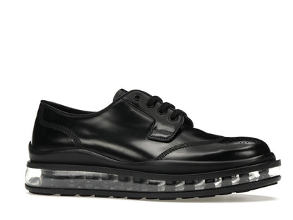 Prada Lace-Up Derby Black Brushed Leather