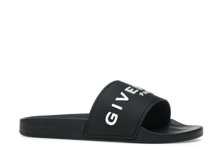 Givenchy Paris Slide Sandals Black