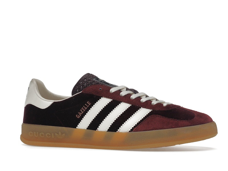 adidas x Gucci Gazelle Burgundy Velvet