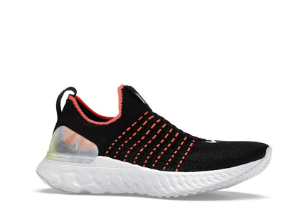 Nike React Phantom Run Flyknit Premium Black Bright Mango (Women's)