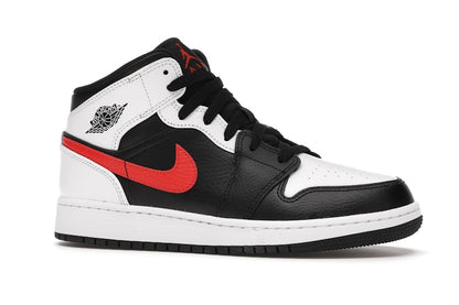 Jordan 1 Mid White Black Chile Red (GS)