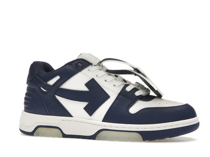OFF-WHITE Out Of Office OOO Low Tops White Royal Blue