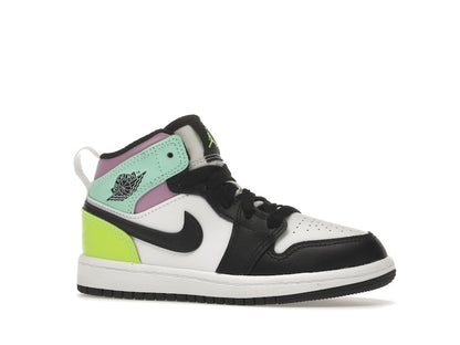 Jordan 1 Mid Pastel Black Toe (PS)