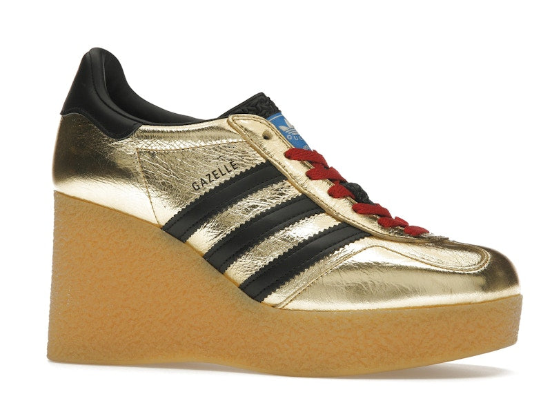adidas x Gucci Gazelle Wedge Gold Metallic Black (Women's)