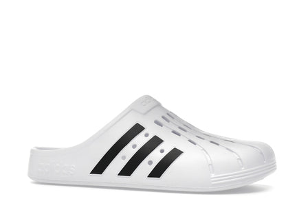 adidas Adilette Clog White Black