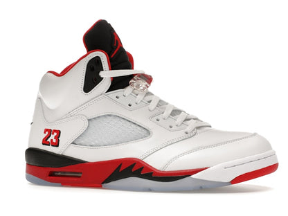 Jordan 5 Retro Fire Red Black Tongue (2025)