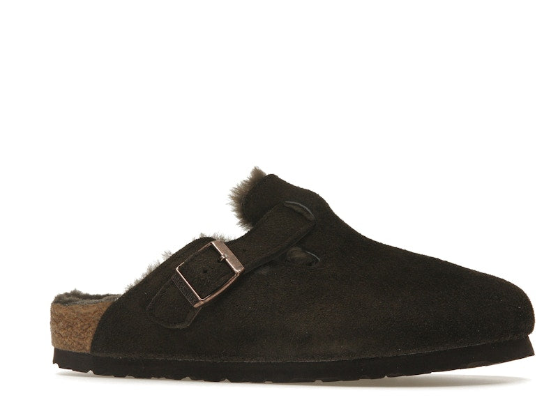 Birkenstock Boston Shearling Suede Mocha