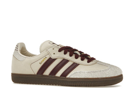 adidas Samba OG Wonder White Maroon (Women's)