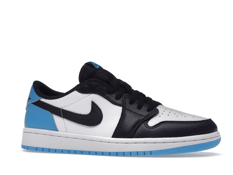 Jordan 1 Retro Low OG Black Dark Powder Blue (Women's)
