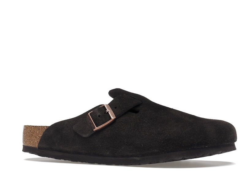 Birkenstock Boston Soft Footbed Suede  Mocha