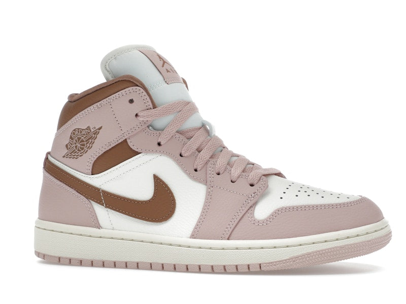 Jordan 1 Mid Pink Oxford Brown (Women's)