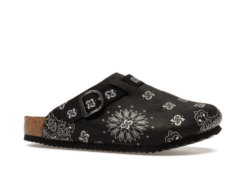 Bravest Studios Suede Paisley Clogs Black