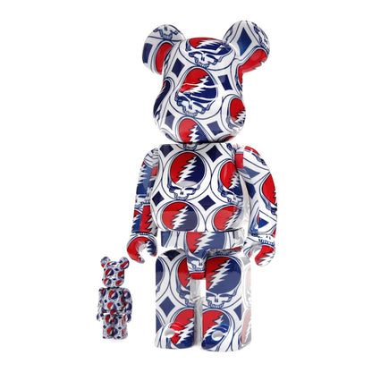 Bearbrick x Grateful Dead (Steal Your Face) 100% & 400% Set