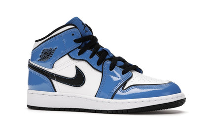 Jordan 1 Mid Signal Blue (GS)