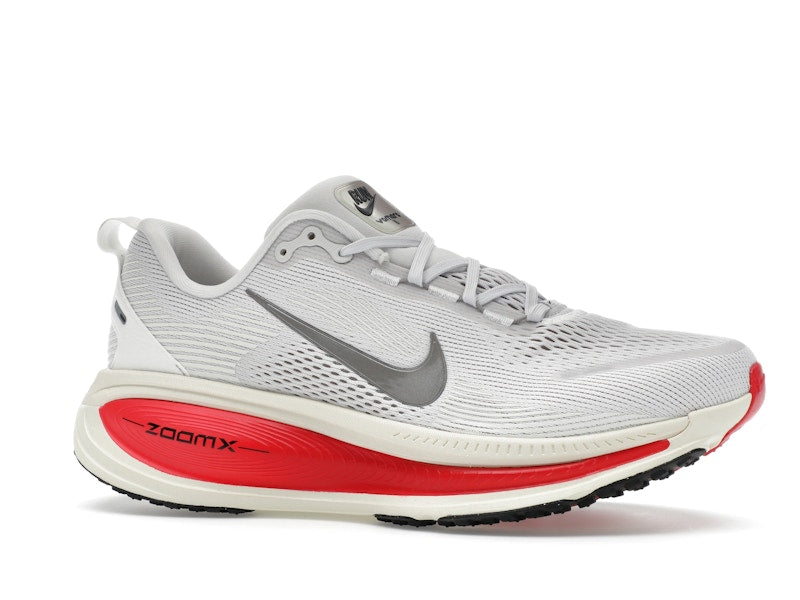 Nike Vomero 18 Platinum Tint Siren Red Light Smoke Grey Metallic Pewter