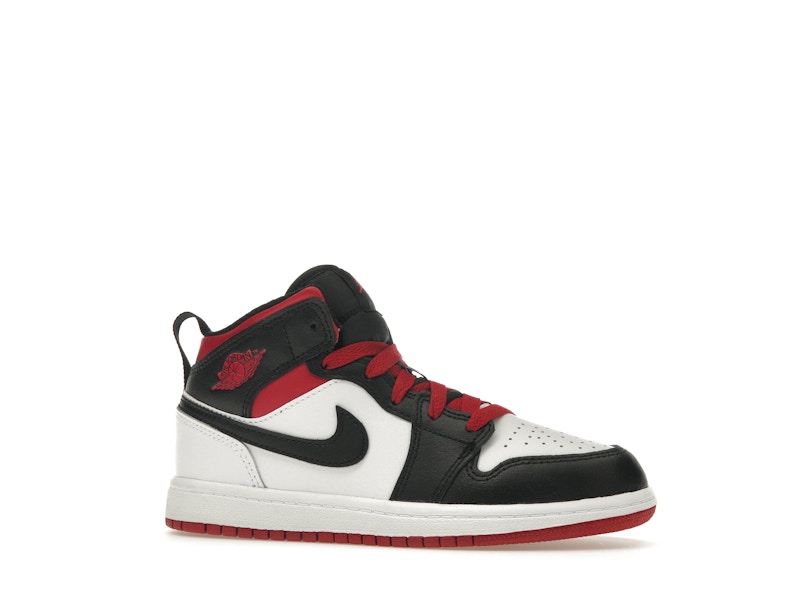 Jordan 1 Mid Gym Red Black Toe (PS)