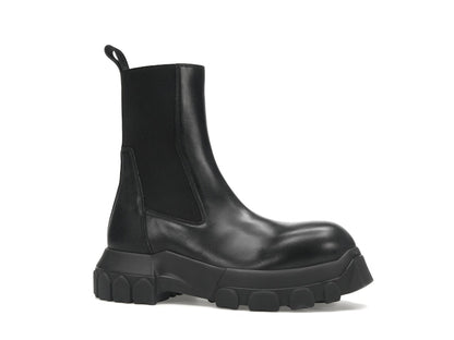 Rick Owens Lido Beatle Bozo Tractor Boots Black