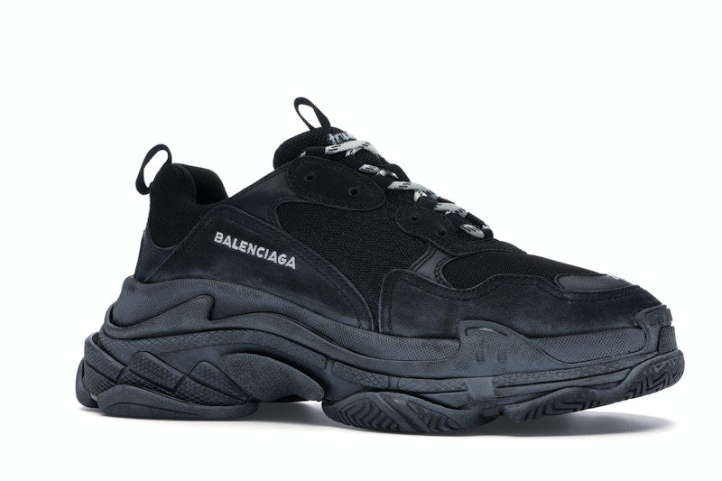 Balenciaga Triple S Triple Black (2018 Reissue) (Pre-Distressed)