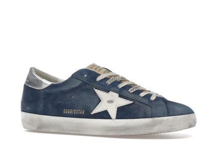 Golden Goose Super-Star Aviator Blue Cream Silver
